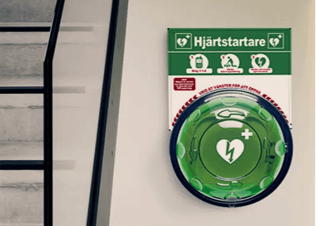 Hjärtstartare ute