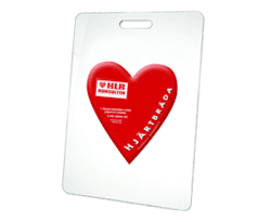 Hjärtbräda transparent